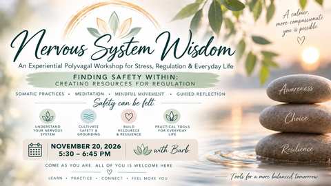 Nervous System Wisdom – An Experiential Polyvagal Workshop for Stress, Regulation & Everyday Life – November Workshop 2