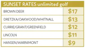 Sunset Golf Rates