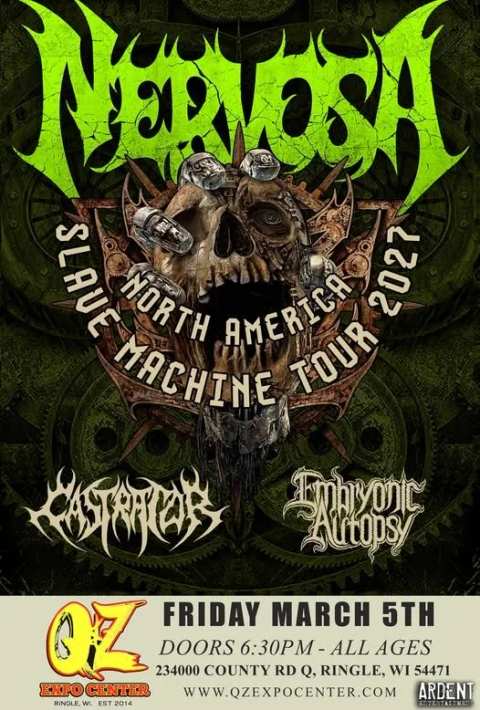 Nervosa Slave Machine Tour 2027