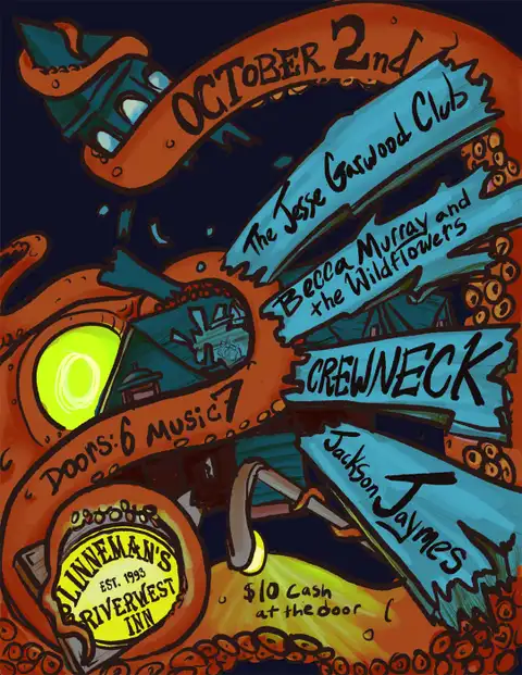 Jesse Garwood Club w/ Becca Murray & the Wildflowers, Matty Timmons, & Jackson Jaymes * October 2, 2026