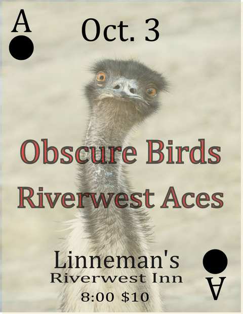 Obscure Birds 10th Anniversary Show * October 3. 2026