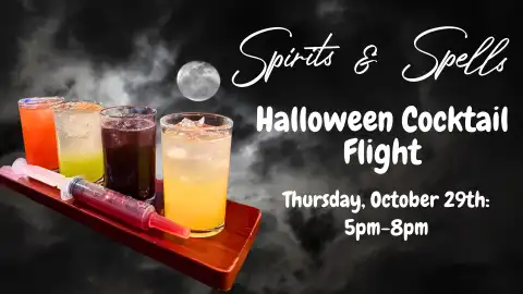 Spirits & Spells: A Haunted Cocktail Flight