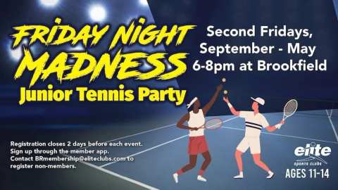 Friday Night Madness Junior Tennis Party