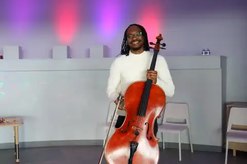 Cello Performance with Malik Johnson