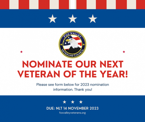 FVVC Veteran of the Year Submissions Due