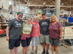 Habitat home flooring day