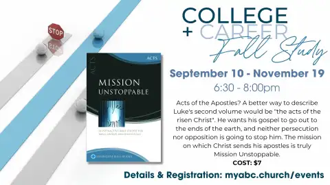 C+C Study - Mission Unstoppable (Acts)