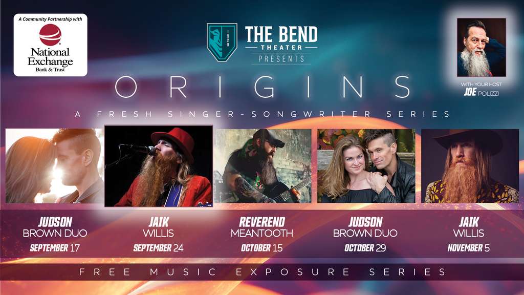 ORIGINS - A Fresh Singer-Songwriter Series - September 24 - Jaik Willis