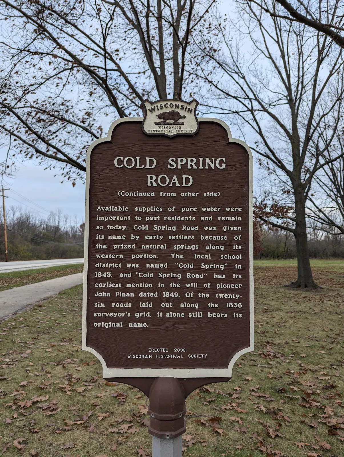 Historical Marker 524: Cold Spring Road — photo 1